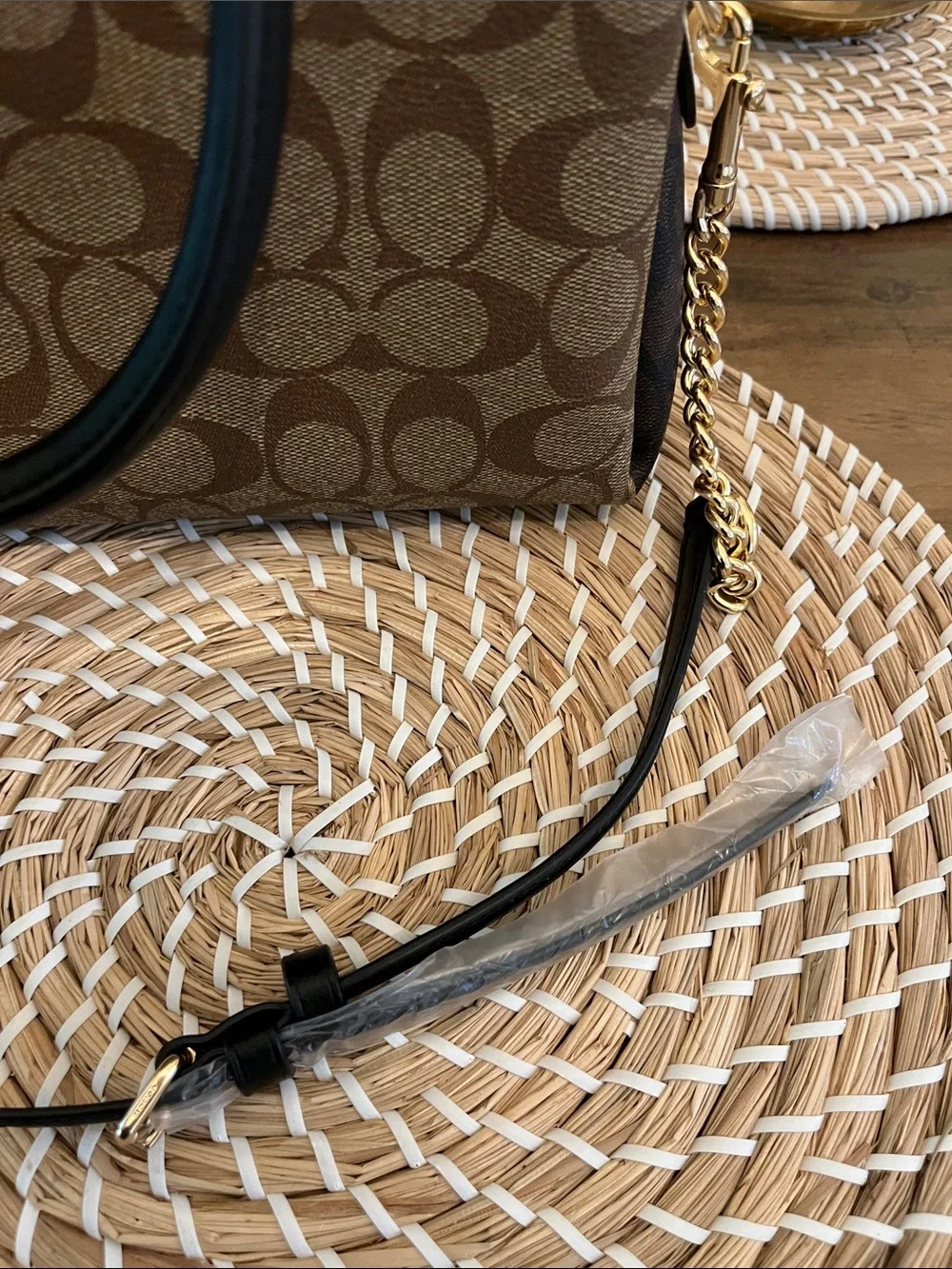 Coach signature crossbody bag